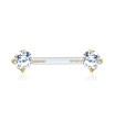 Round Shaped CZ Intimate Piercing INT-03